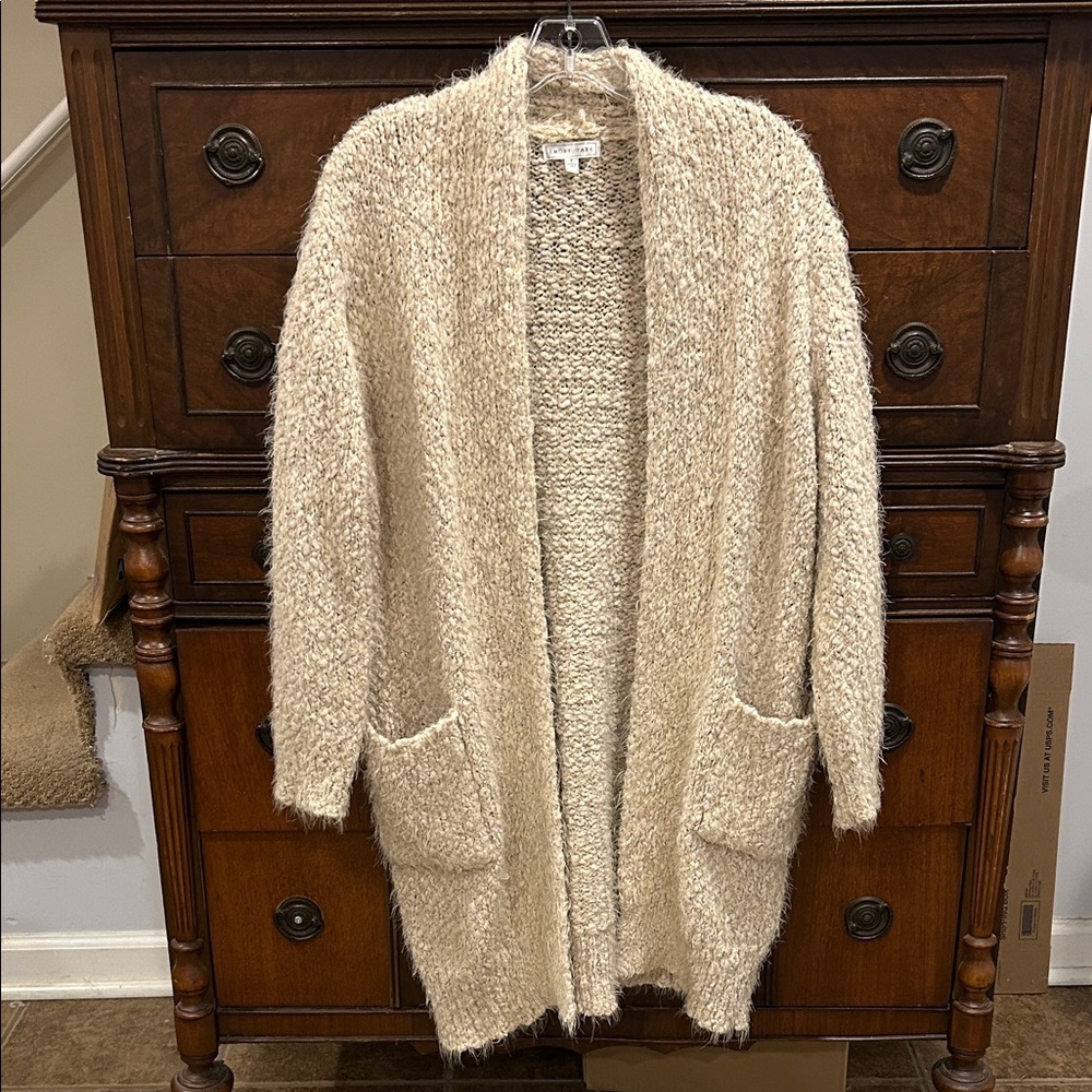 Emory Park Oversized Boucle Cardigan with Pockets Women's Size S